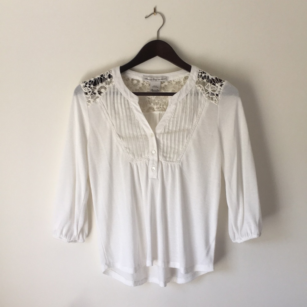 American Rag | White Flowy Blouse | Size: XS